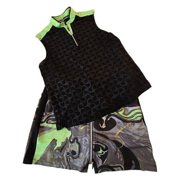 Jamie Sadock Womens Multicolor Athletic Golf Zippered Skort Size 8 - Picture 3 of 16